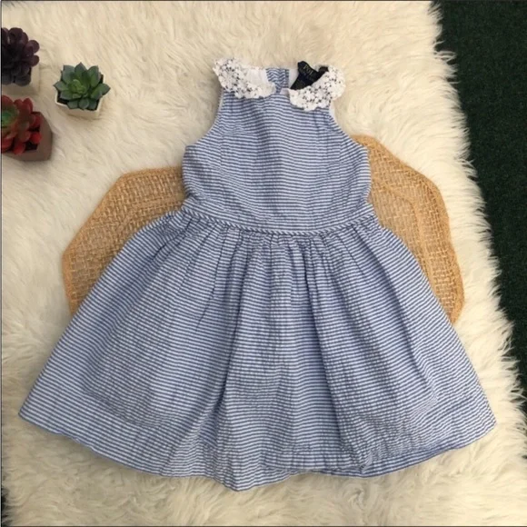 Polo Ralph Lauren Seersucker Stripe Dress - Picture 2 of 13